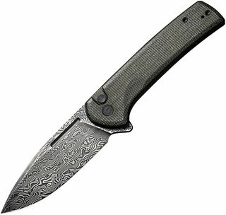 Civivi Conspirator Damascus - Green Micarta