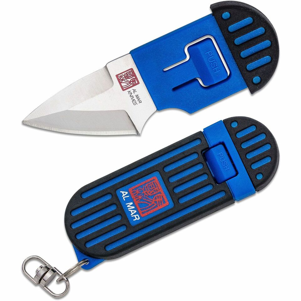Al Mar Stinger Keychain Knife Blue