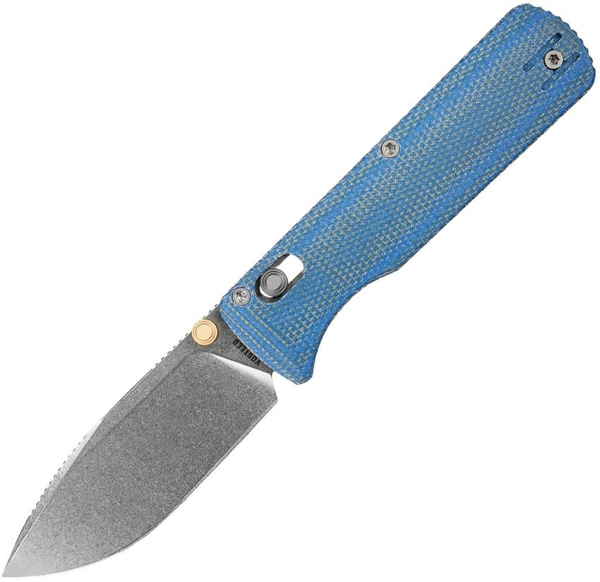 Vosteed Vombat Blue Micarta Folding Knife