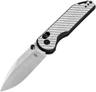 Kizer Assassin Clutch Lock Slvr CF Folding Knife
