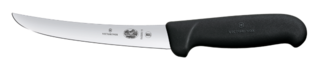 Victorinox 15cm Wide Curved Boning Knife Black