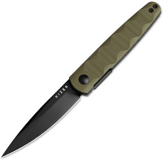 Kizer Vanguard Bamboo Linerlock Green