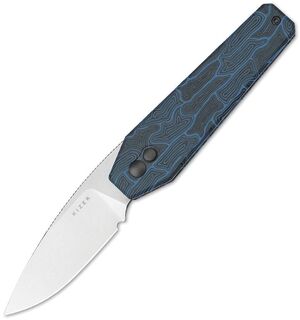 Kizer Cutlery Vanguard Bradley Diaz Tomb Button Lock Flipper Knife