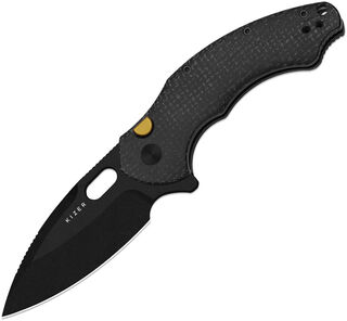 Kizer Vanguard Roach XL Folding Knife - Black Micarta